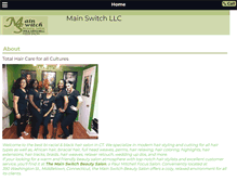 Tablet Screenshot of mainswitchsalonct.com